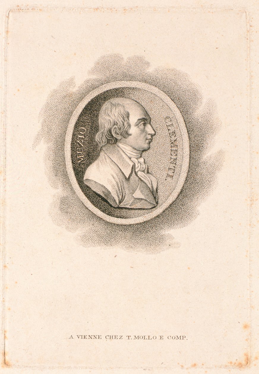 Muzio Clementi (1752-1832) (mezzotint) بواسطة المدرسة الايطالية