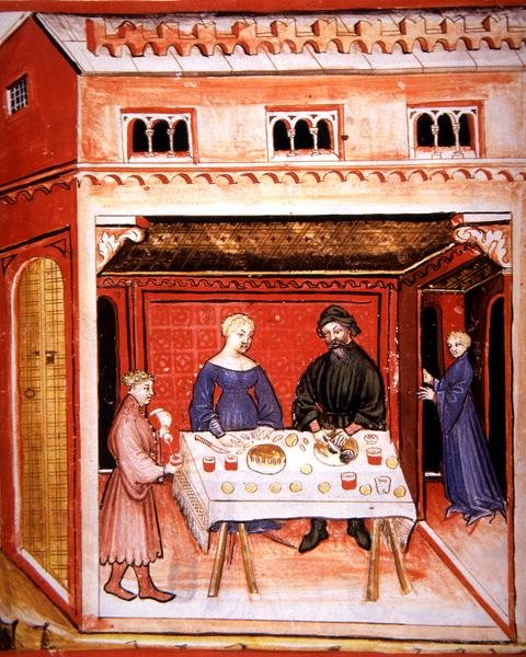 Nova 2644 fol.77v تحضير عيون الحيوانات ، من "Tacunum Sanitatis" (على ورق) بواسطة المدرسة الايطالية