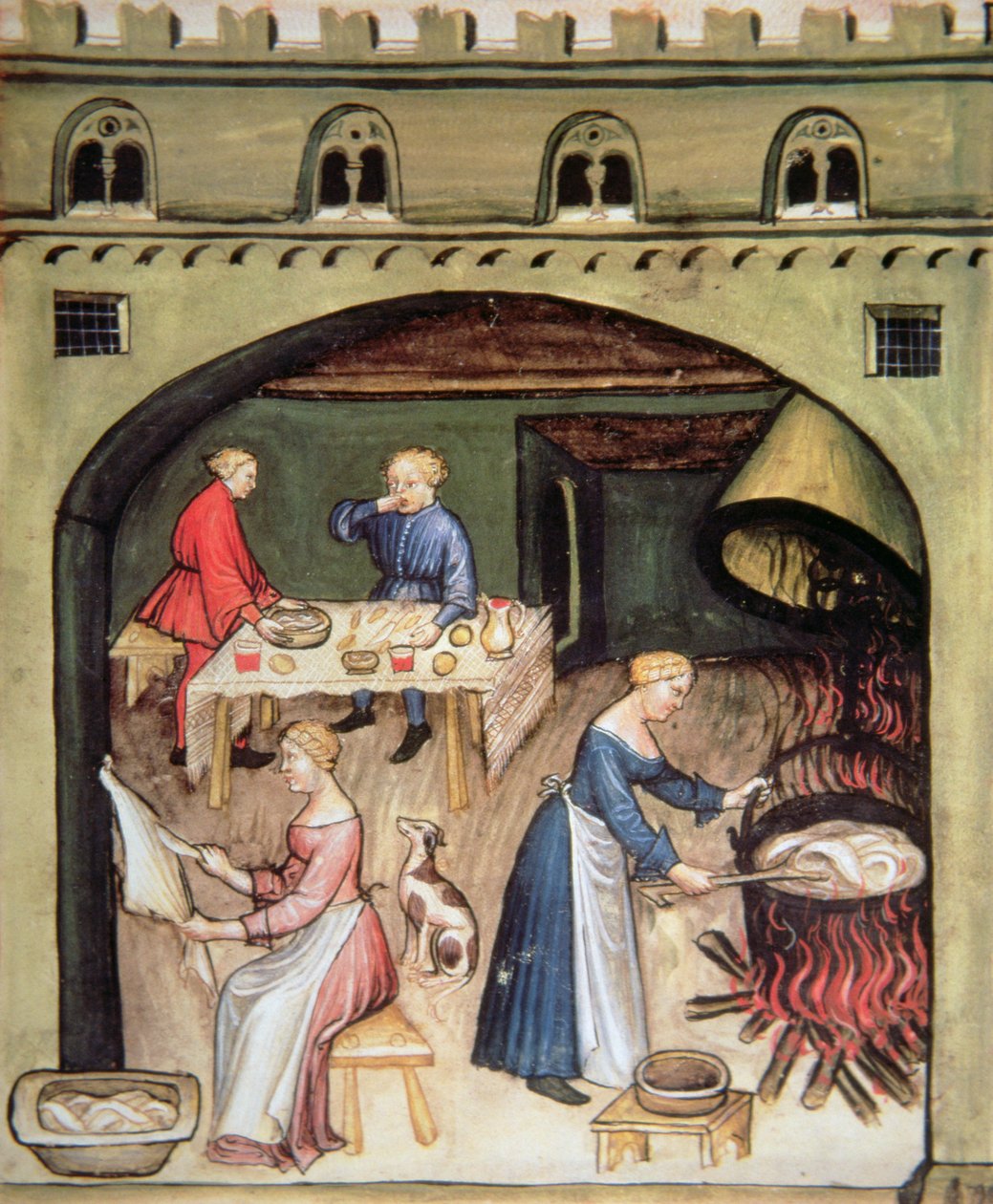 2644 fol.81r إعداد طازج محلي ، من Tacuinum الصحي بواسطة المدرسة الايطالية