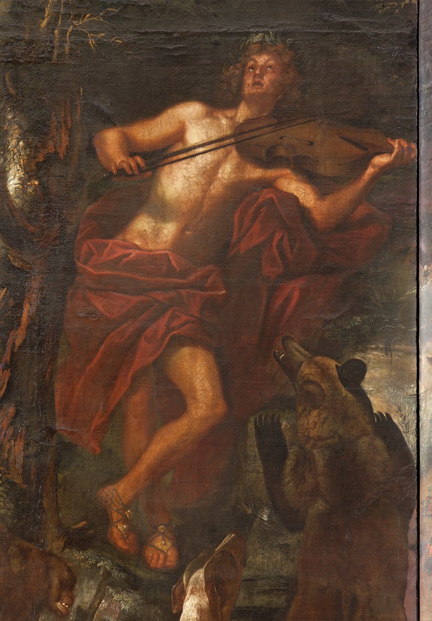 Orpehus ساحر الحيوانات بالموسيقى ، أسطورة Orpheus بواسطة المدرسة الايطالية