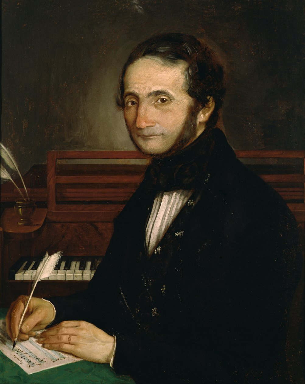 صورة أنطونيو سارتي (1784-1855) (زيت على قماش) بواسطة المدرسة الايطالية
