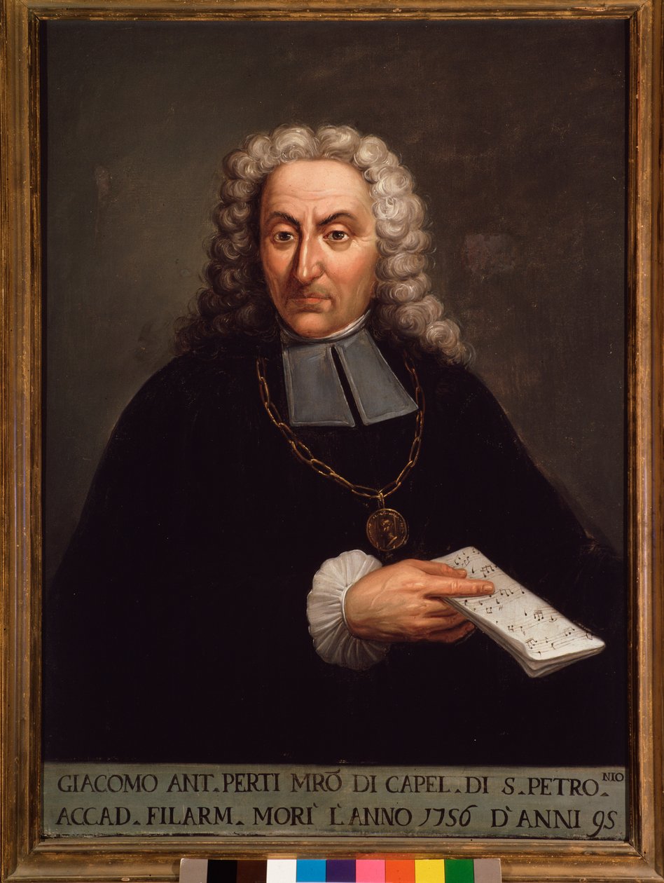 صورة لجياكومو بيرتي (1661-1756) ملحن إيطالي بواسطة المدرسة الايطالية