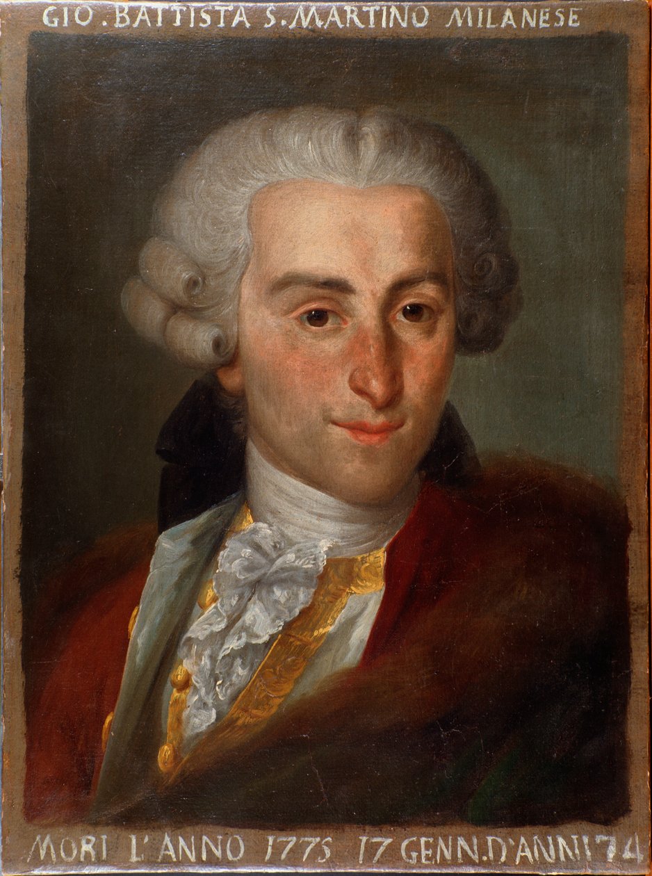 صورة جيوفاني باتيستا سامارتيني (1700-1775) ملحن إيطالي. بواسطة المدرسة الايطالية