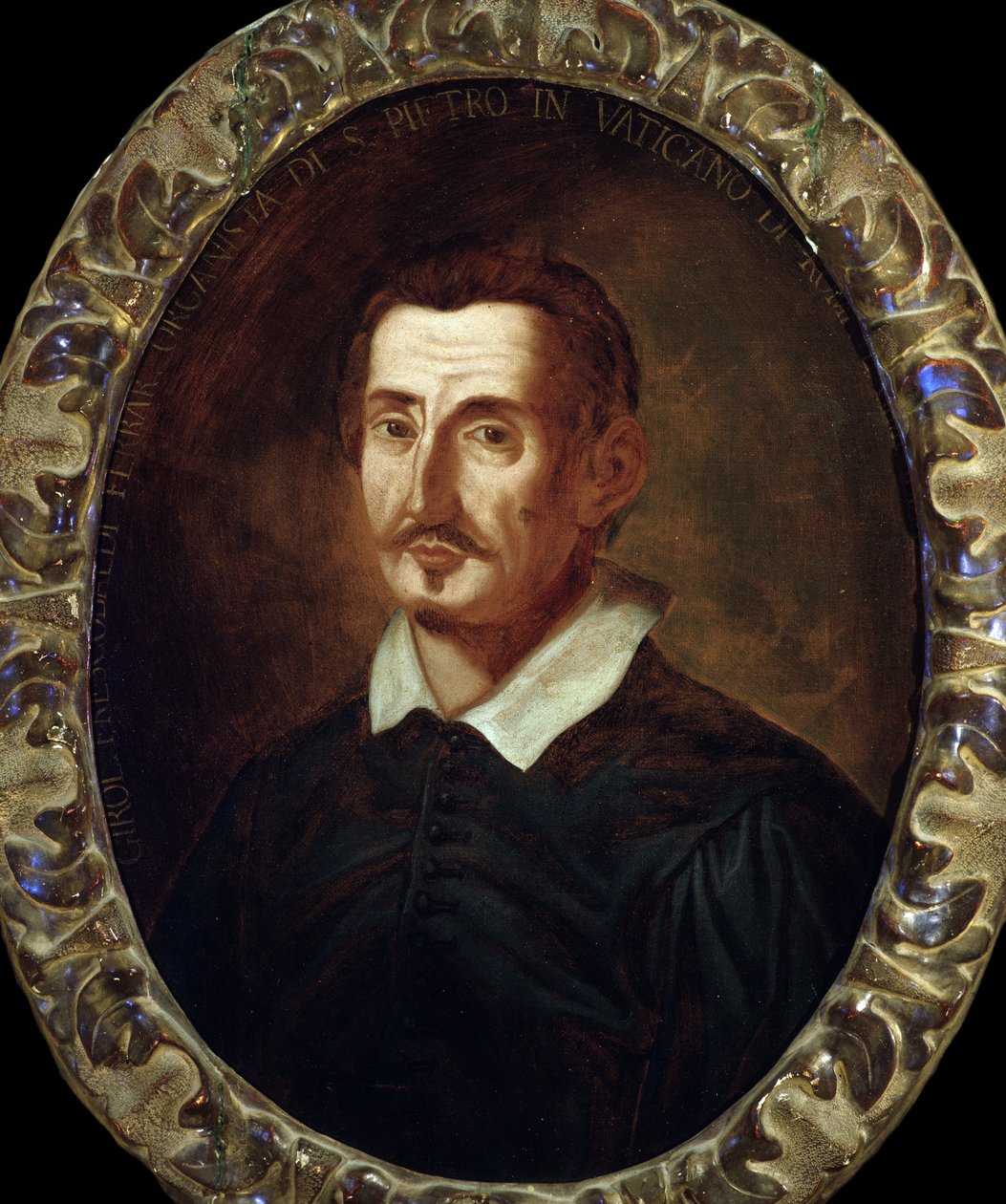 صورة لجيرولامو فريسكوبالدي (1583-1643) ، ملحن إيطالي بواسطة المدرسة الايطالية