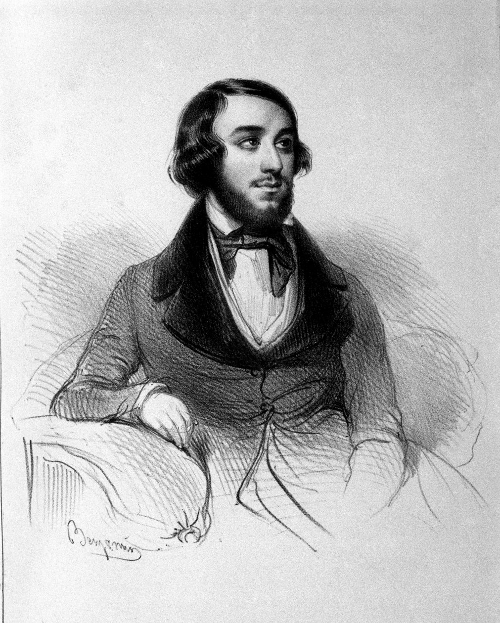 صورة للتينور الإيطالي ماريو كانديا (1810 - 1883). بواسطة المدرسة الايطالية