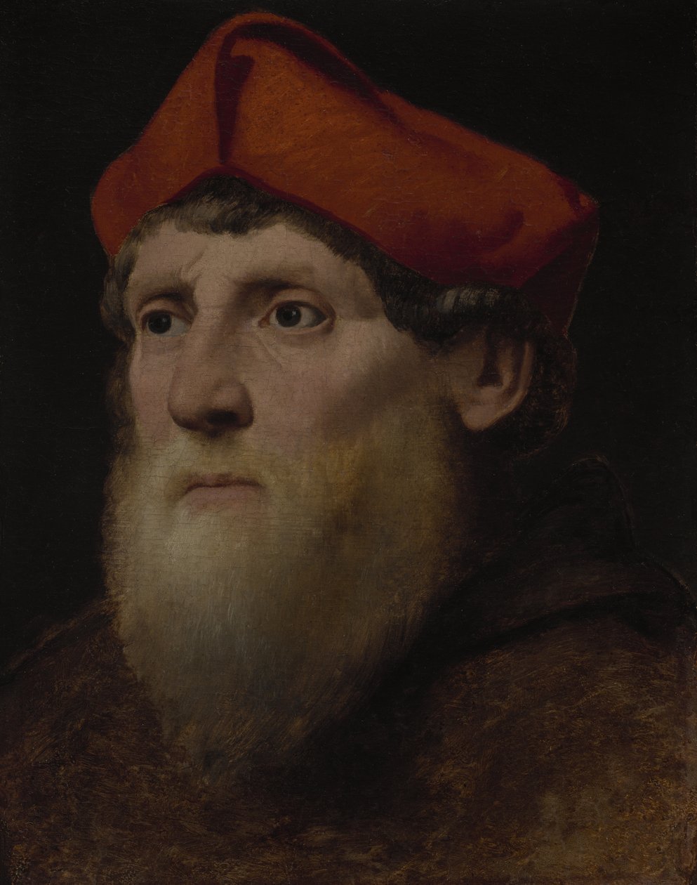 صورة لمجد ملتح ، c.1520-40 بواسطة المدرسة الايطالية