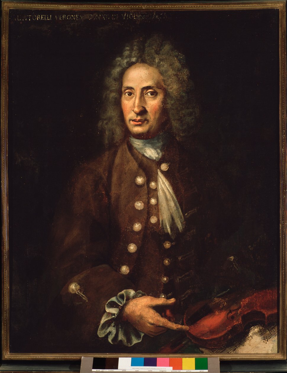 صورة الملحن الإيطالي جوزيبي توريلي (1658-1709). بواسطة المدرسة الايطالية