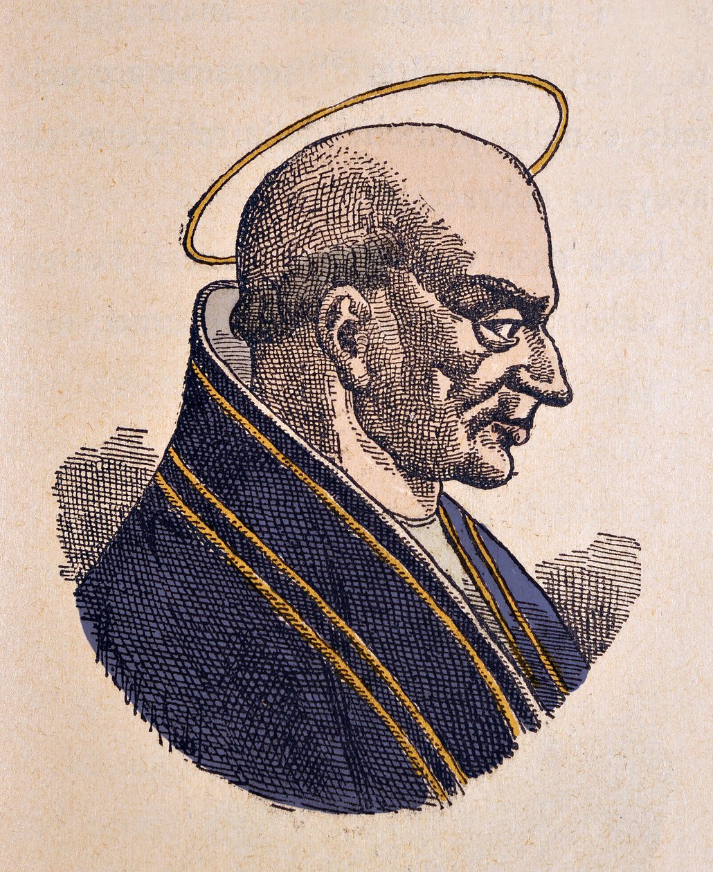 صورة للبابا Adeodat أو Dieudonne Ier (Deusdedit أو Adeodatus أو Deodatus أو Adeodato) (615-618) بواسطة المدرسة الايطالية