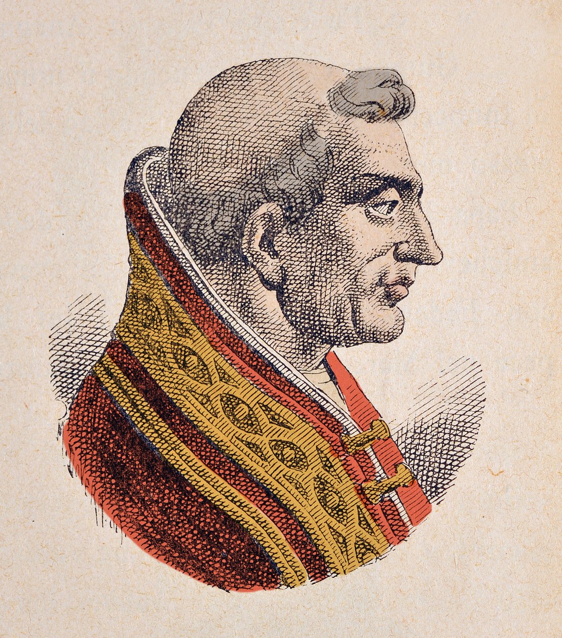 Portrait of the Pope Celestin IV (Celestine, Celestino or Caelestinus) (1241) بواسطة المدرسة الايطالية