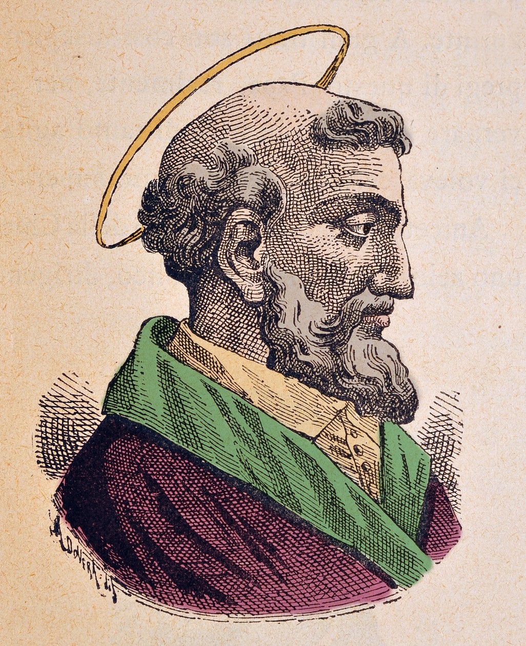 صورة للبابا هيجين (إيجينو أو هيجينوس) (136 / 138-142) بواسطة المدرسة الايطالية