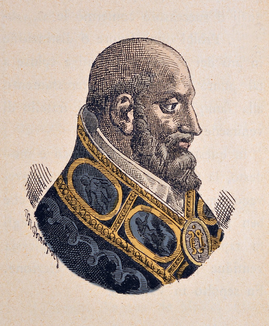 Portrait of the Pope Marcel II (Marcellus or Marcello) (1555) بواسطة المدرسة الايطالية