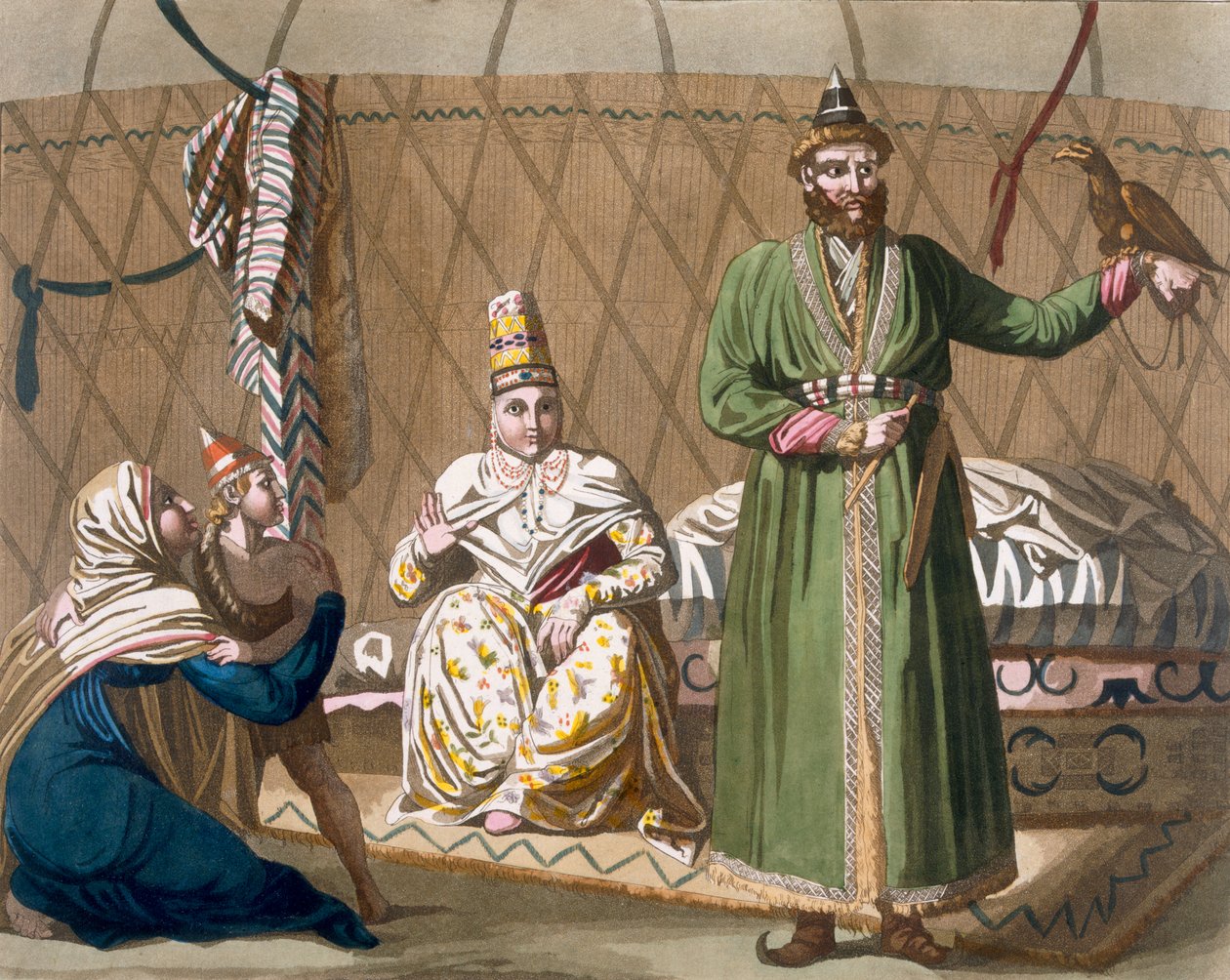 أمير ورئيس دولة شعب قيرغيز ، 1820s-30s بواسطة المدرسة الايطالية