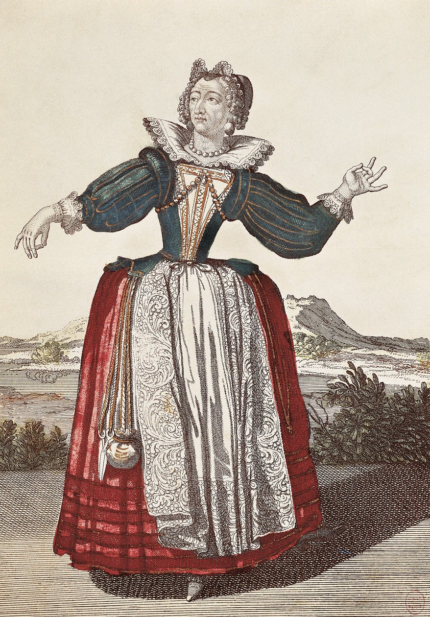 Radegonda ، شخصية Commedia dell
