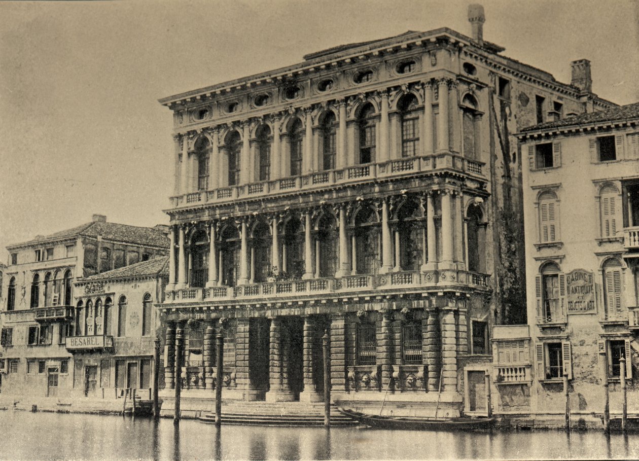 إقامة روبرت براوننغز (1812-1889) في البندقية بواسطة المدرسة الايطالية