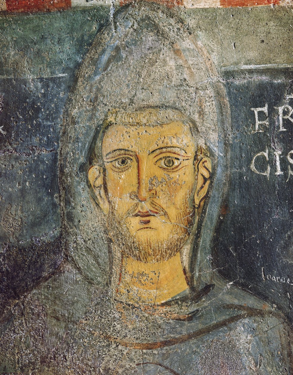 القديس فرنسيس الأسيزي ، كنيسة القديس غريغوريوس ، ج 1224 بواسطة المدرسة الايطالية