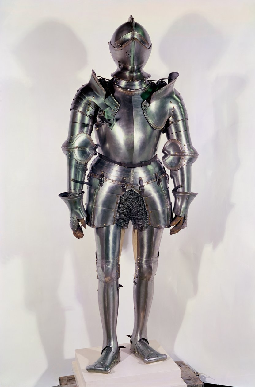 بدلة درع يعتقد أنها تنتمي إلى Chevalier Bayard (1475-1524) ، c.1510 (معدن) بواسطة المدرسة الايطالية