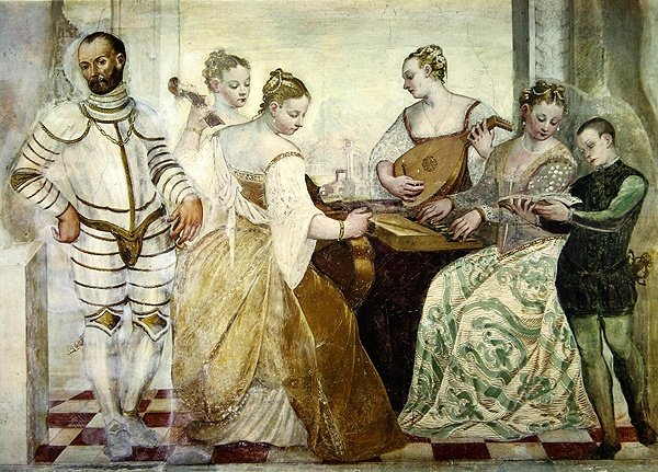 الحفل ، 1570 (التفاصيل) بواسطة المدرسة الايطالية
