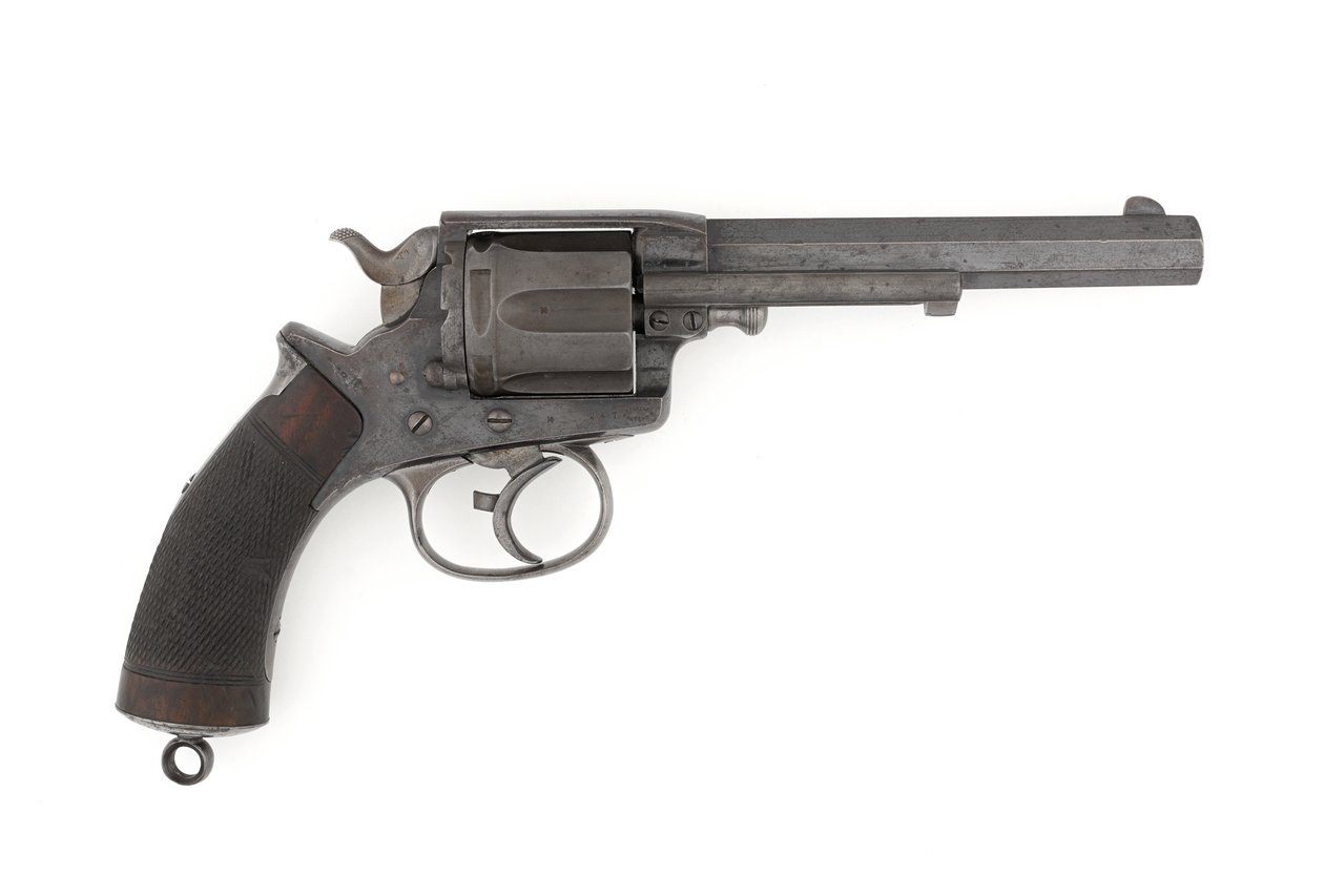 مسدس نيران مركزي بحجم 450 بوصة من Tranter ، c1878 (مسدس ، نيران مركزية ، Tranter MK I ، .450 في عمل مزدوج للجيش) بواسطة المدرسة الايطالية