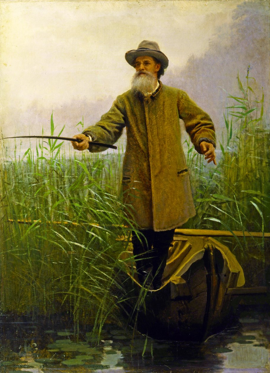 صورة لأبولون مايكوف (1821-1897) الصيد ، 1883 بواسطة إيفان نيكولايفيتش كرامسكوي