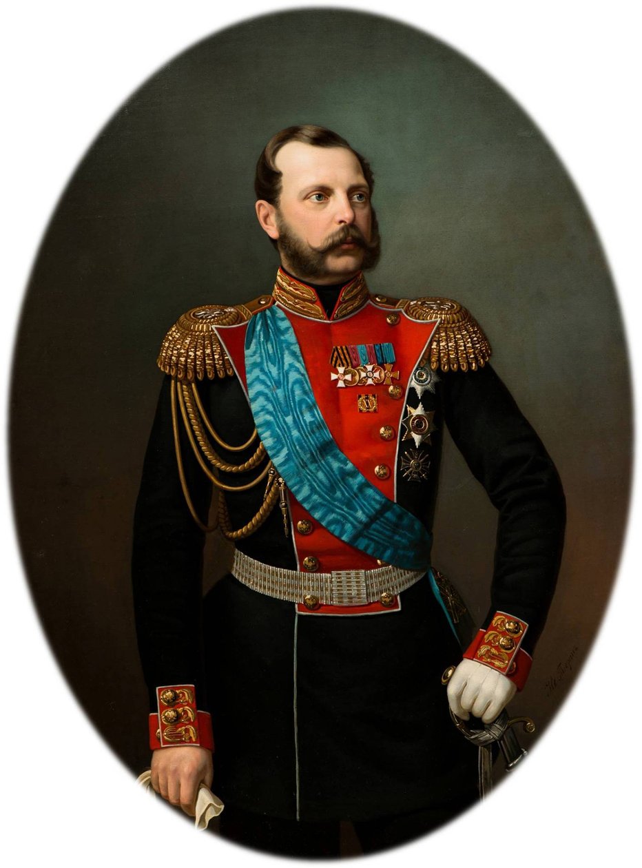 صورة للإمبراطور ألكسندر الثاني 1818-1881 ، ستينيات القرن التاسع عشر بواسطة إيفان أليكسيفيتش تيورين