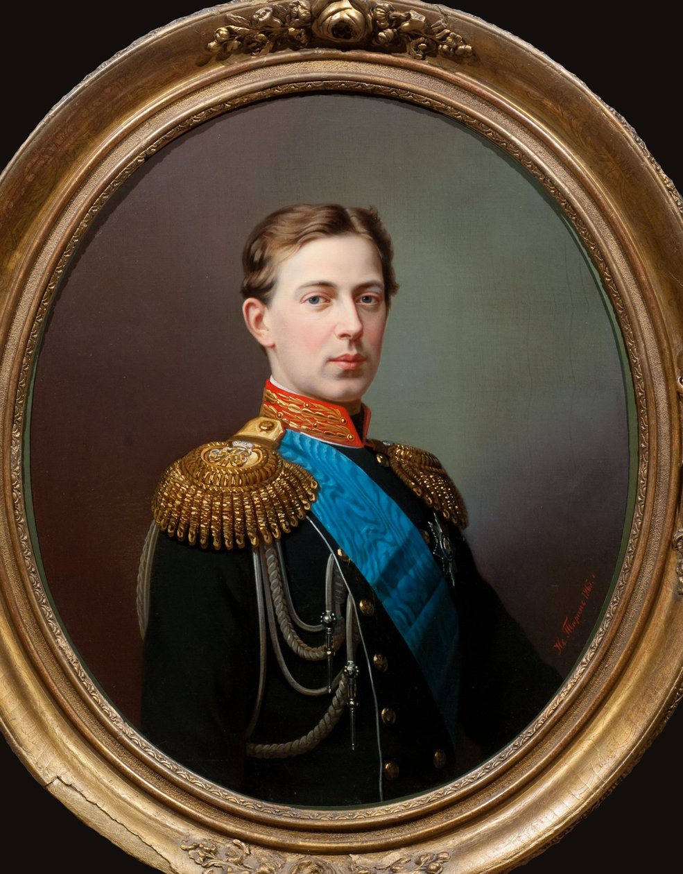 صورة تساريفيتش نيكولاس ألكساندروفيتش من روسيا 1843-1865 ، 1865. بواسطة إيفان أليكسيفيتش تيورين