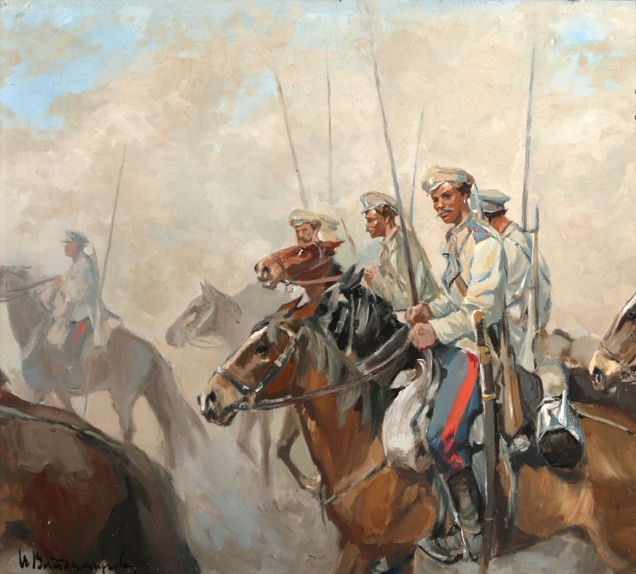 القوزاق ، 1910 م بواسطة إيفان أليكسييفيتش فلاديميروف