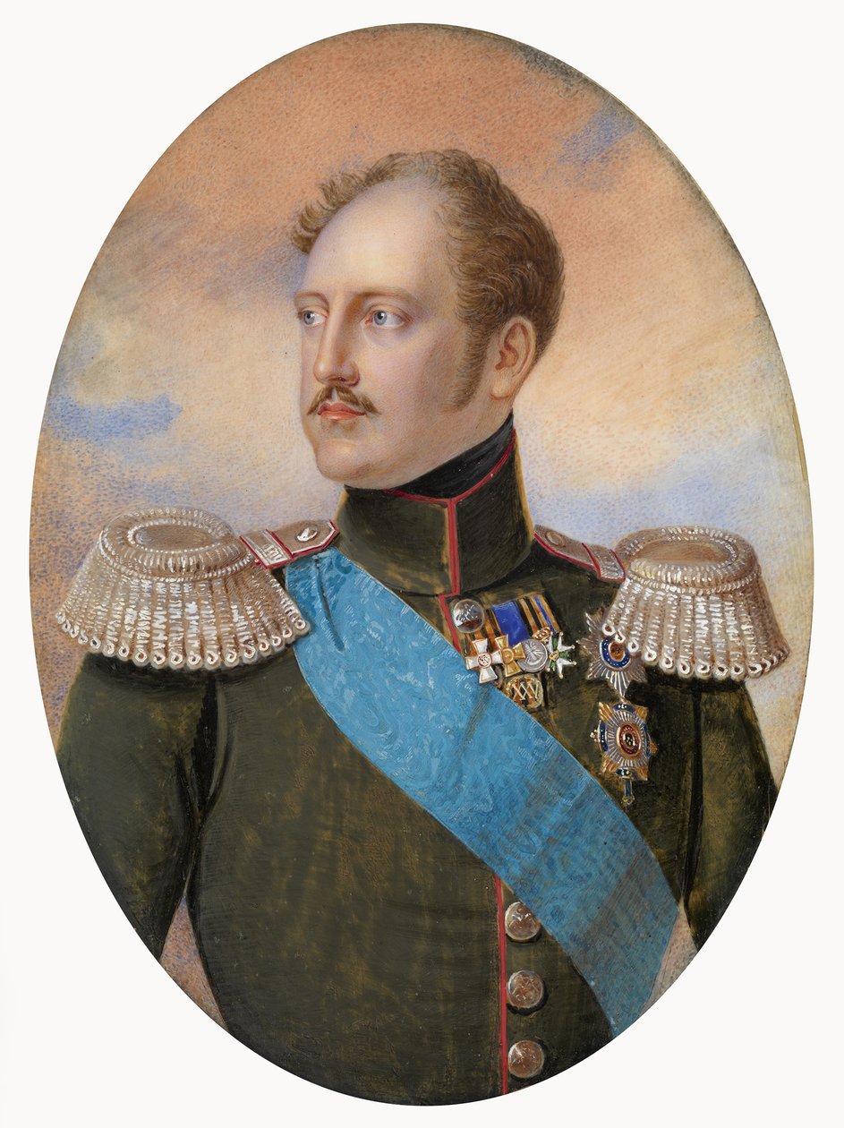 صورة للإمبراطور نيكولاس الأول 1796-1855 بواسطة إيفان أندريفيتش وينبرغ