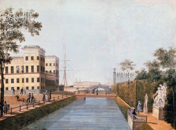 منظر لسان بطرسبرغ ، 1839 بواسطة إيفان بيلونوجوف