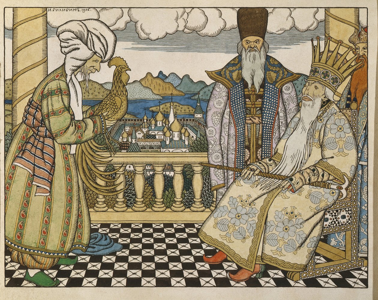 رسم توضيحي لحكاية Le Coq D