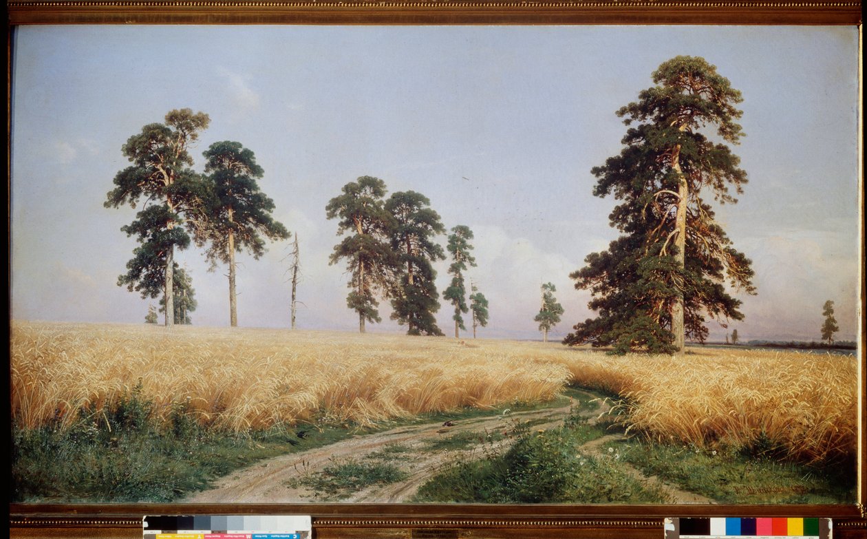 Champ de Seigle (حقل ريو) - Peinture de Ivan Ivanovich Shishkin (Chichkine) (1832-1898) ، huile sir toile بواسطة إيفان إيفانوفيتش شيشكين
