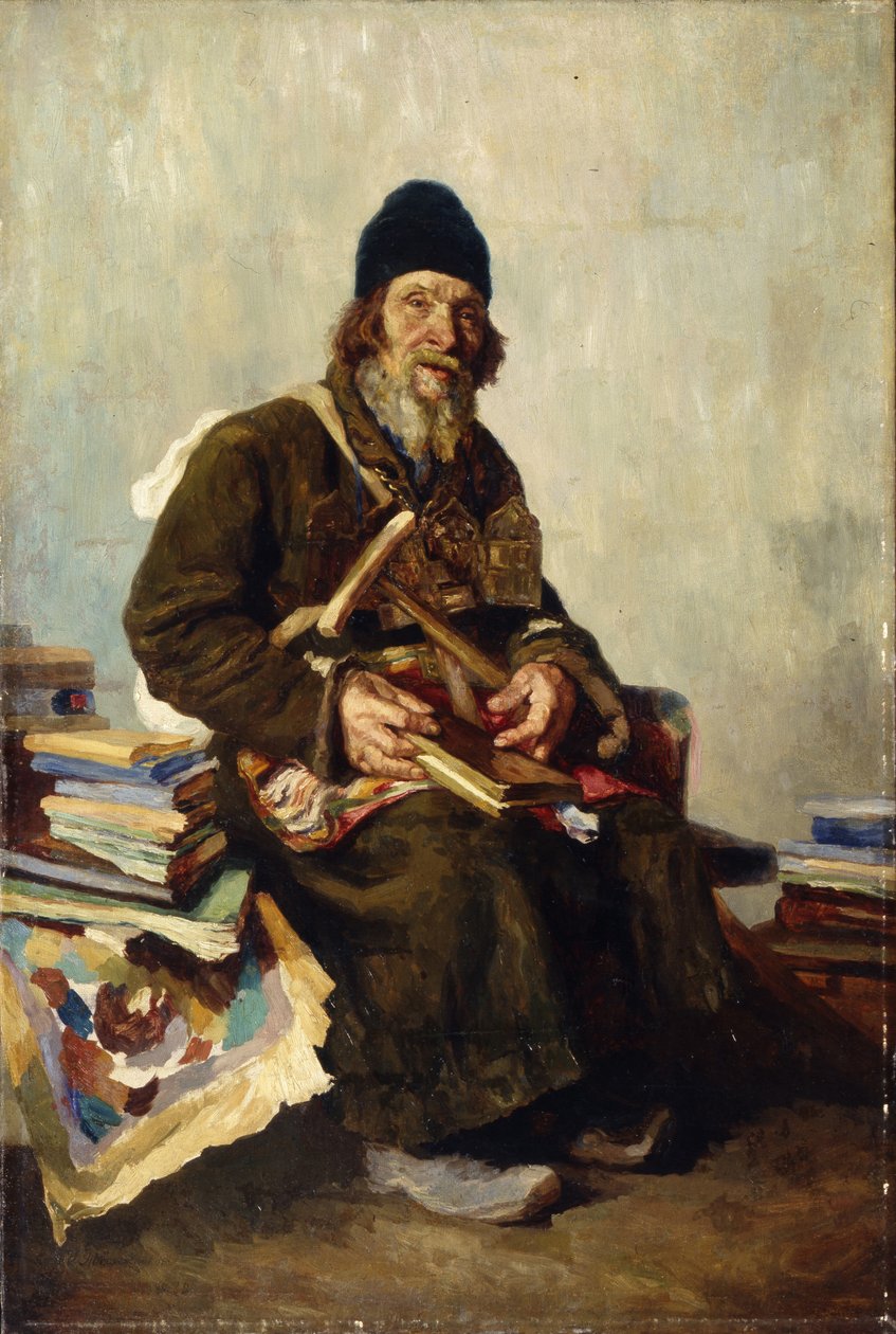 بائع أيقونات ، 1889 بواسطة إيفان إيفانوفيتش تفوروجنيكوف