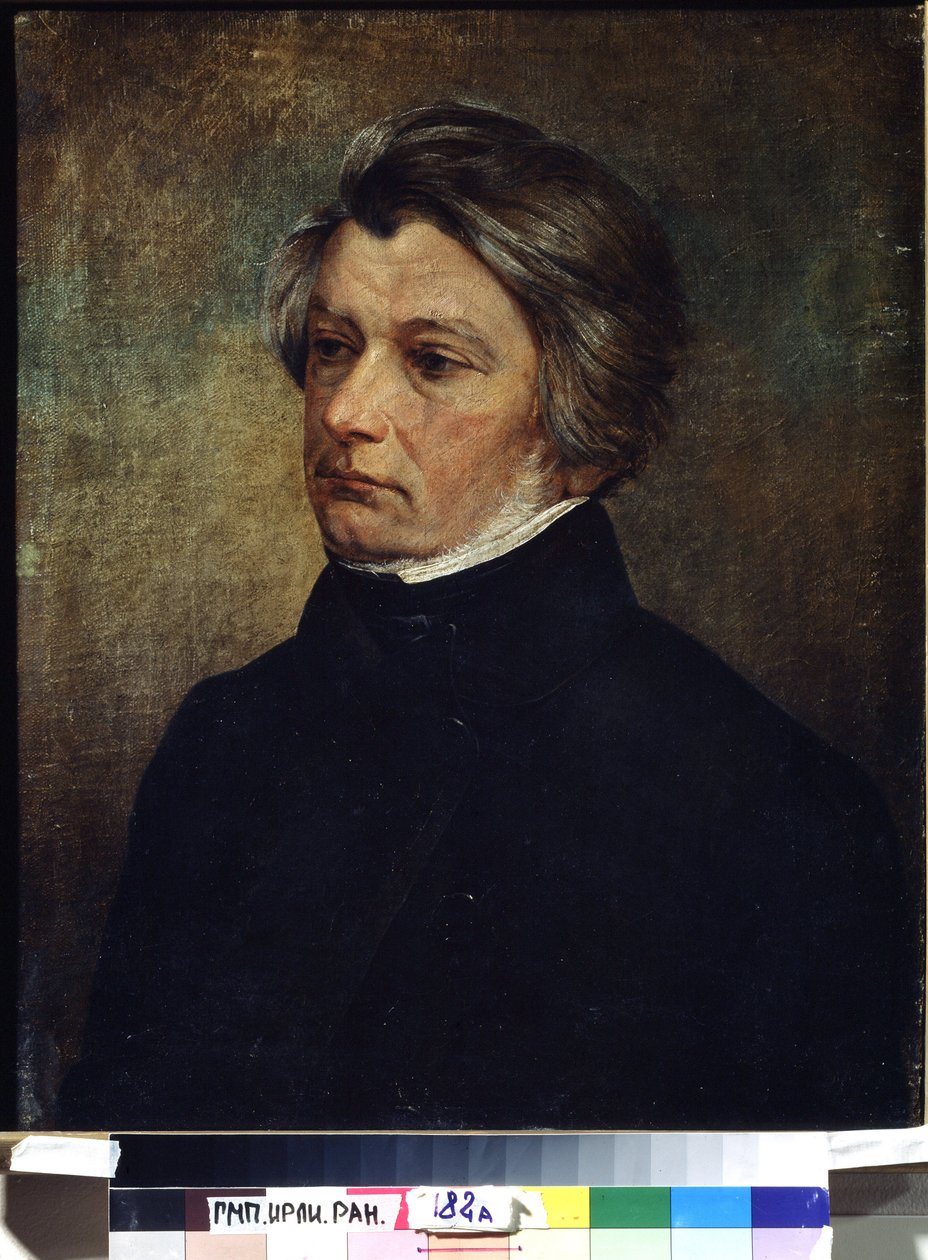 "" Portrait du poete Adam Mickiewicz (1798-1855) "" Peinture de Ivan Khrutsky (Khroutsky ou Khroutski) (1810-1885) 1850 بيئة أرشيف الدولة الروسية للأدب والفن ، موسكو بواسطة إيفان خروتسكي