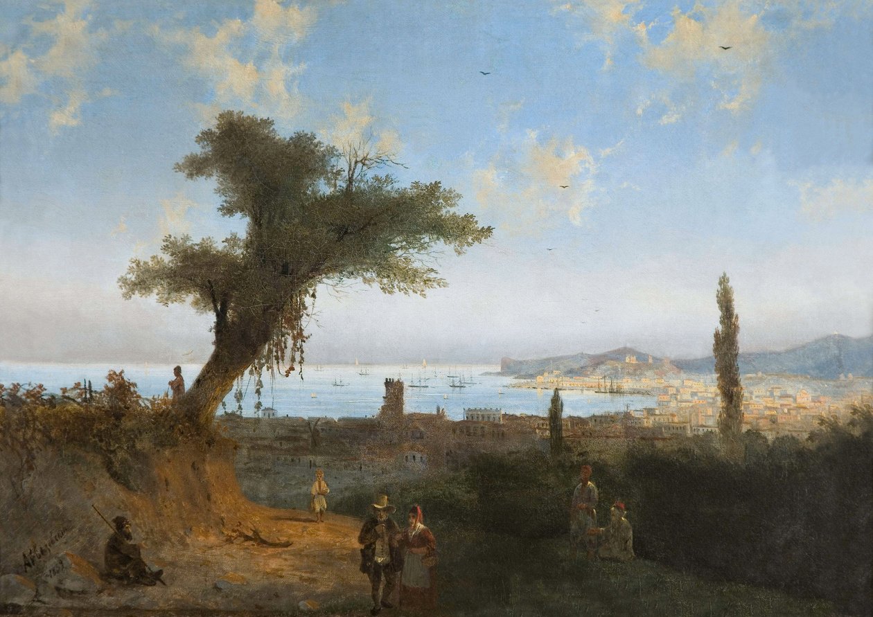 Old Feodosia (Feodosie ou Theodosie) على قدم المساواة أيفازوفسكي ، إيفان كونستانتينوفيتش (1817-1900) بواسطة إيفان كونستانتينوفيتش أيفازوفسكي