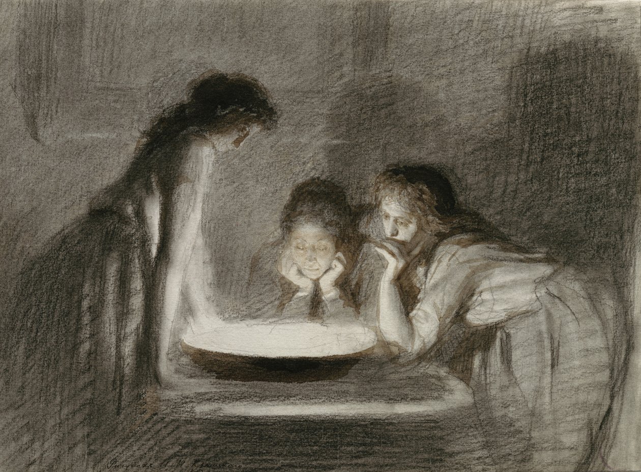 الكهانة عشية عيد الميلاد ، 1870s بواسطة إيفان نيكولايفيتش كرامسكوي