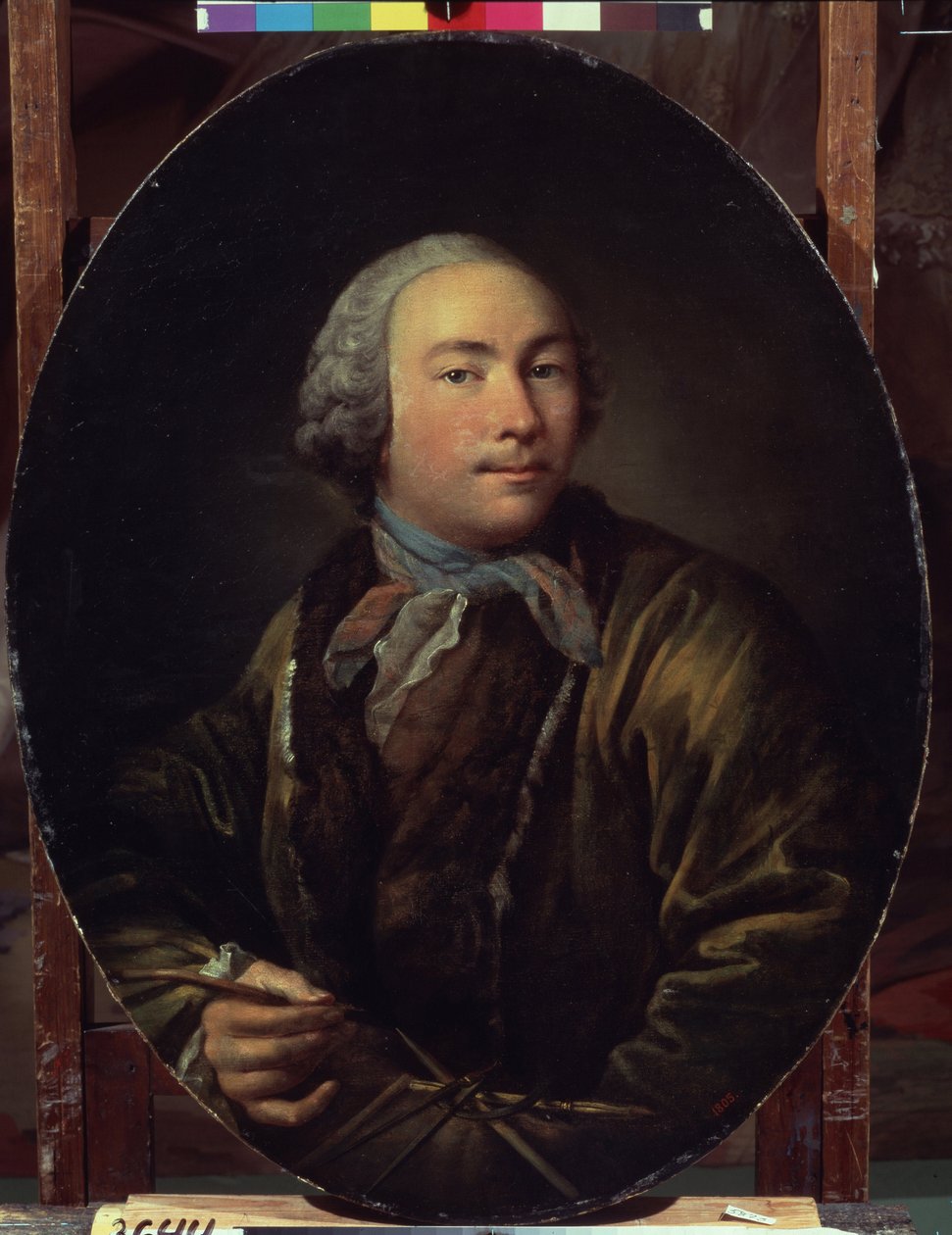 تصوير شخصي. لوحة إيفان بتروفيتش أرغونوف (أرغونوف) (1729-1802). زيت على قماش ، 58.7 × 47.4 سم. الفن الروسي ، صورة من القرن الثامن عشر. معرض الدولة تريتياكوف ، موسكو. بواسطة إيفان بتروفيتش أرغونوف
