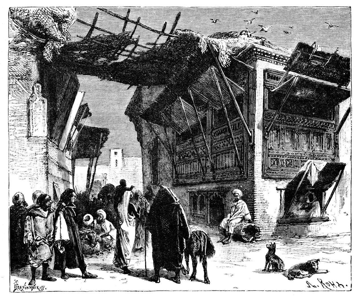 مدرسة في فاس ، المغرب ، 1895. بواسطة إيفان برانيشنيكوف