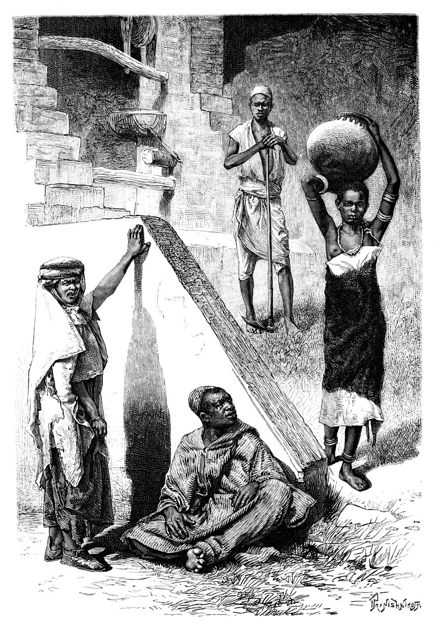 العرب السودانيون وعبد الشلك ، السودان ، 1895. بواسطة إيفان برانيشنيكوف