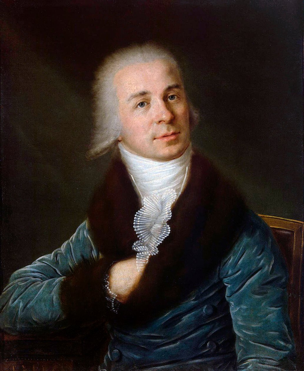 صورة للشاعر جافريلا ر. ديرزافين ، 1743-1816 ، 1790. بواسطة إيفان سميرنوفسكي