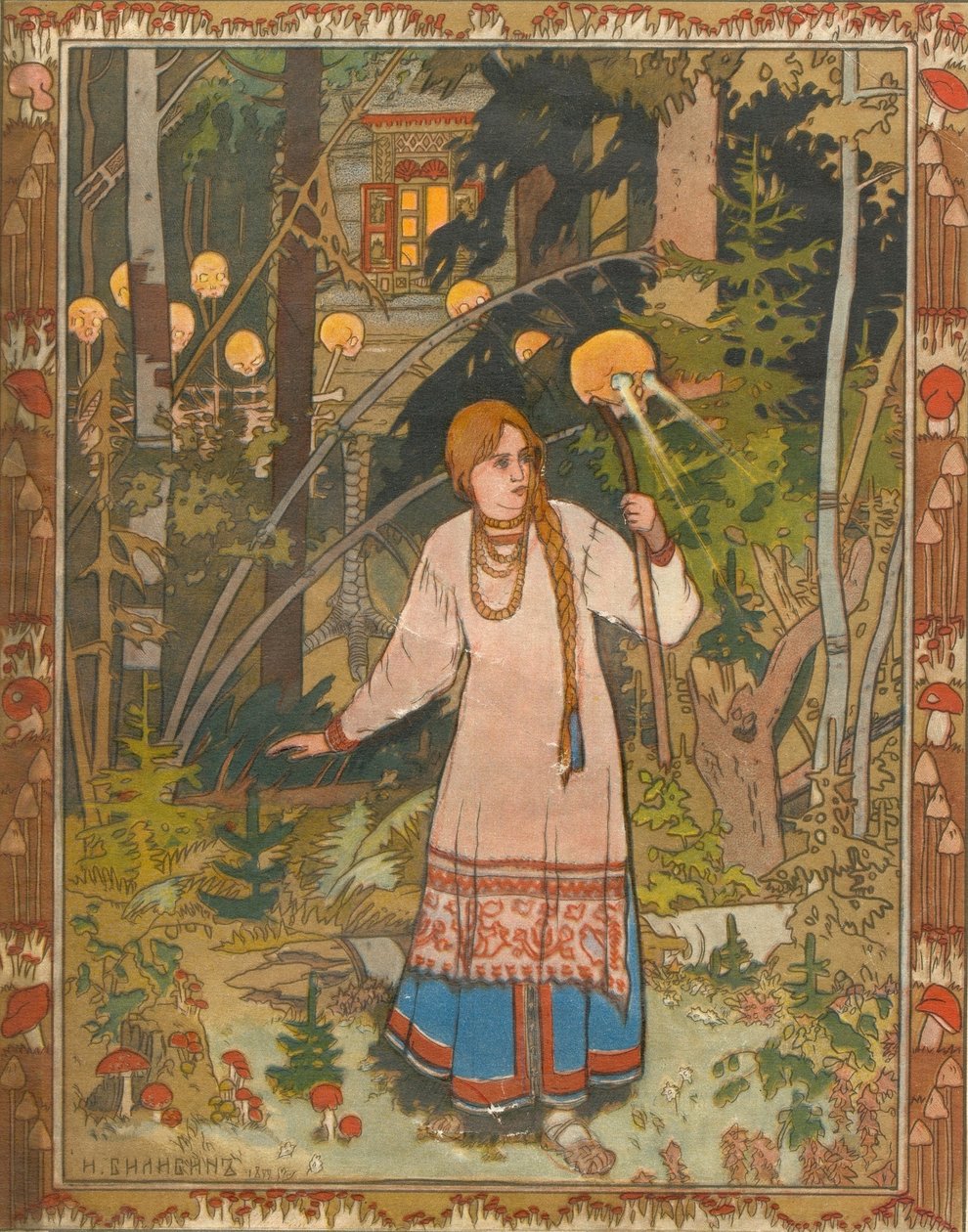 فاسيليسا التوضيح الجميل لكتاب فاسيليسا الجميل ، 1900 بواسطة إيفان ياكوفليفيتش بيليبين