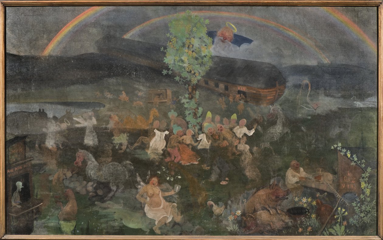 L'arche - The Ark ، بواسطة Arosenius ، Ivar (1878-1909). تمبرا على قماش. الأبعاد: 90 × 145.5 سم. المتحف الوطني ستوكهولم بواسطة إيفار أكسل هنريك أروسينيوس
