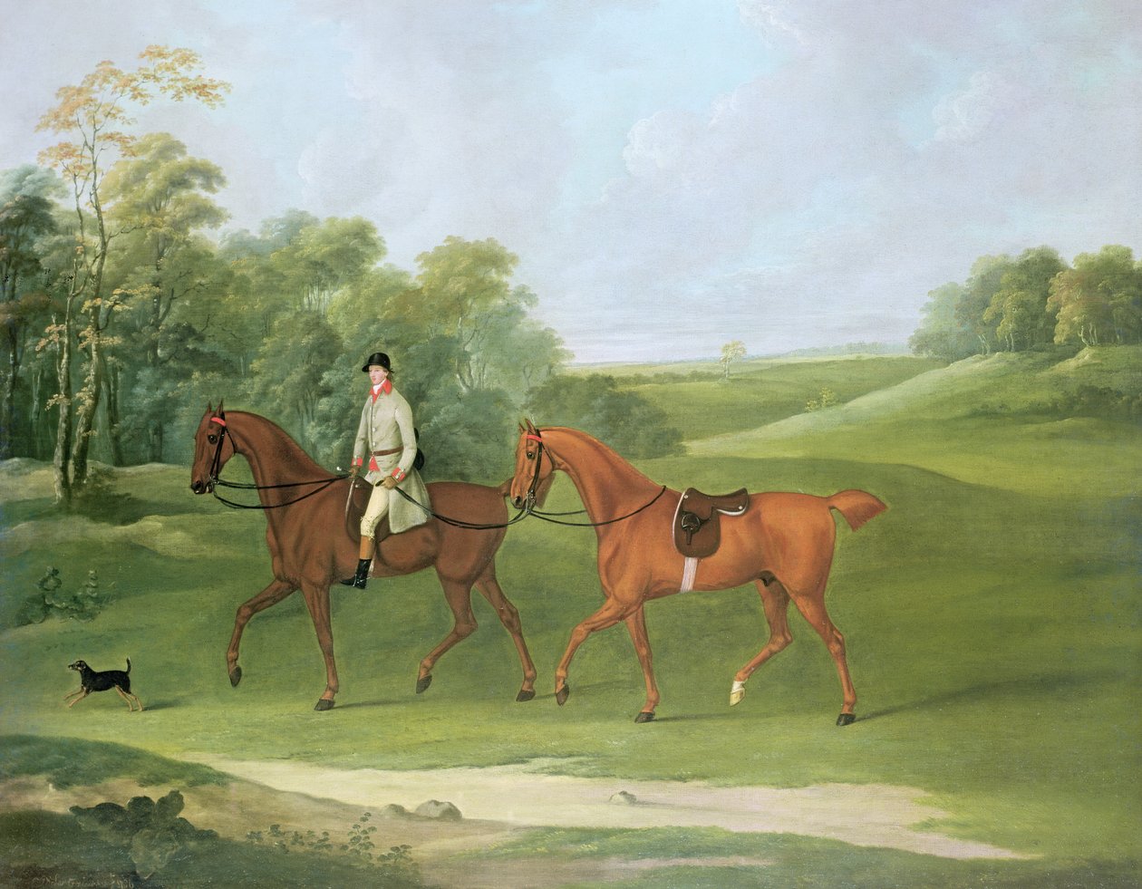 متسابق يقود حصانًا ، c.1810 بواسطة ج. فرانسيس سارتوريوس