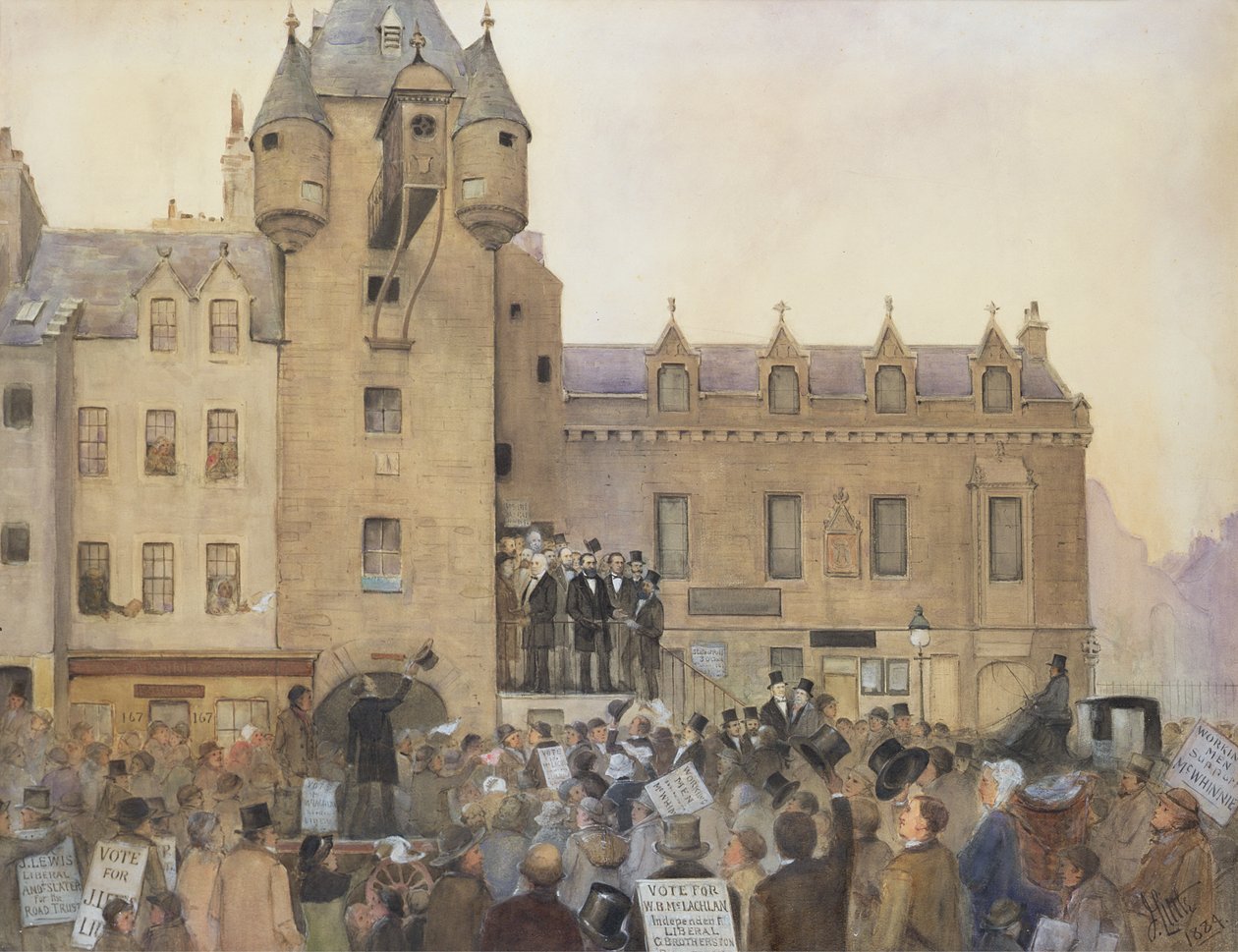 قبل قانون الاقتراع ، Canongate Tolbooth ، إدنبرة ، 1884 بواسطة جيه ليتل