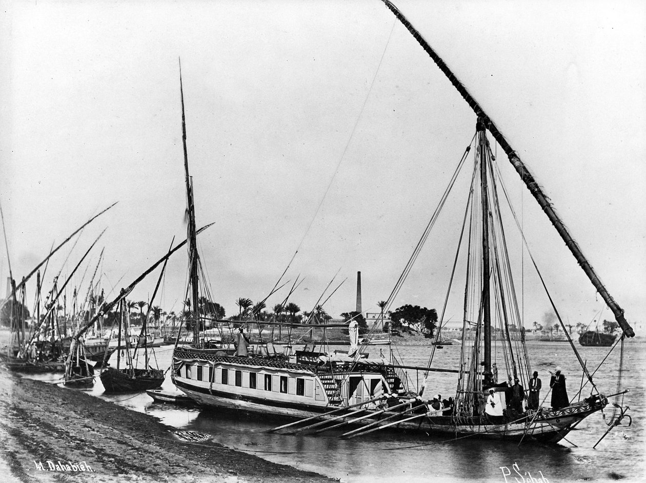 الدهبية على النيل ، ج .1873-86 بواسطة جيه باسكال صباح