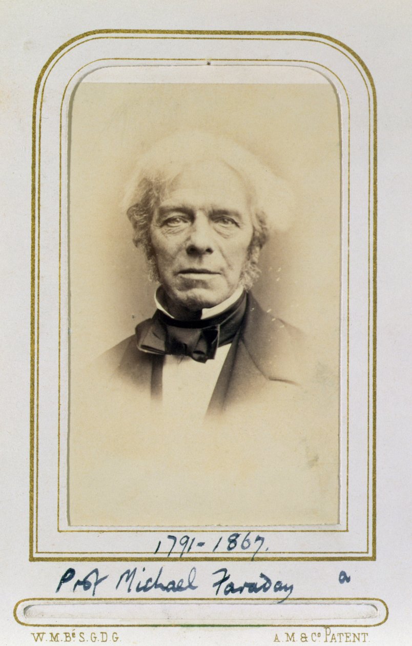 صورة لمايكل فاراداي (1791-1867) (طبعة زلال) بواسطة جي سي واتكينز