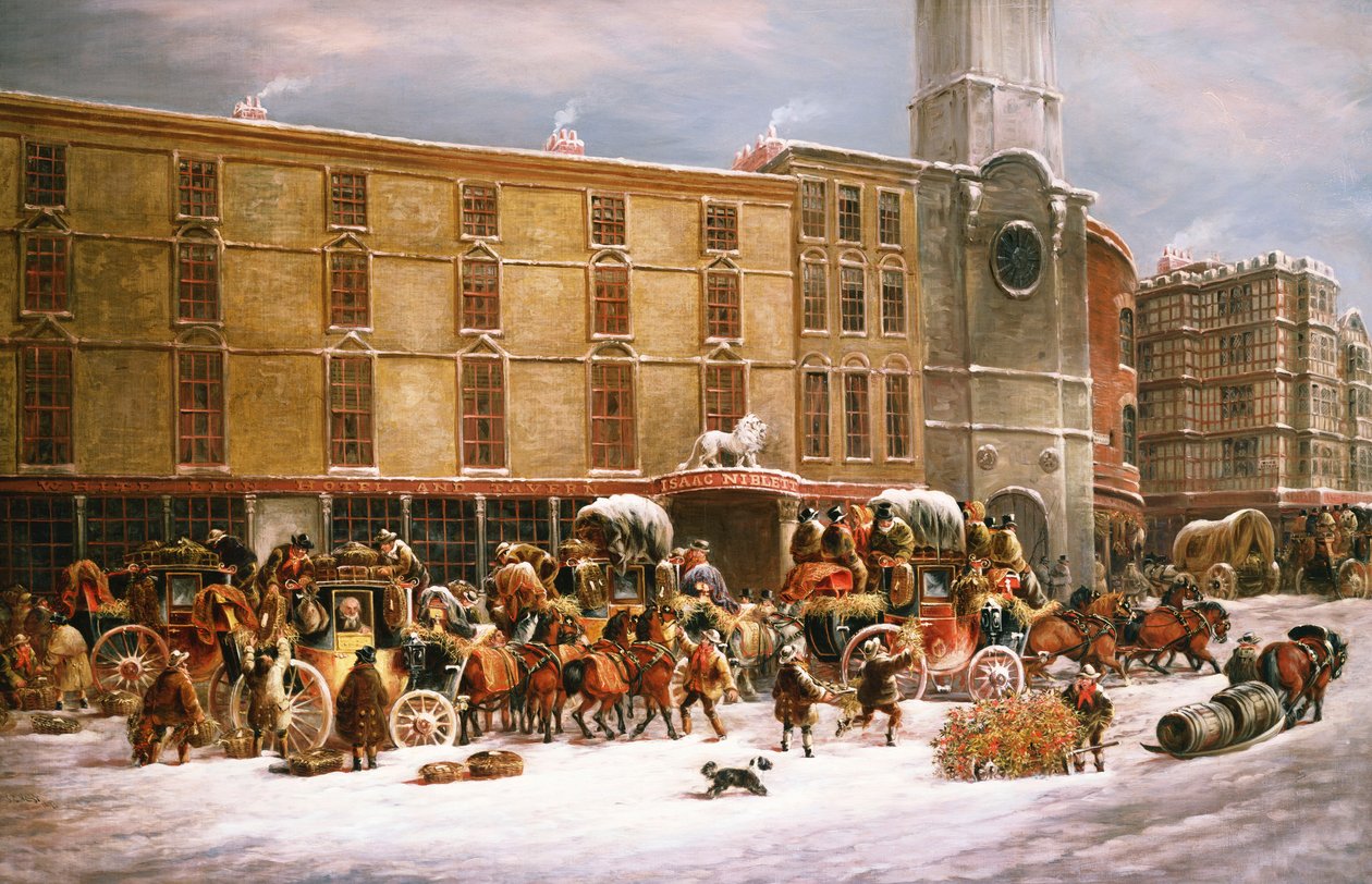 The White Lion Hotel and Tavern ، بريستول ، 1873 بواسطة جي سي ماجس
