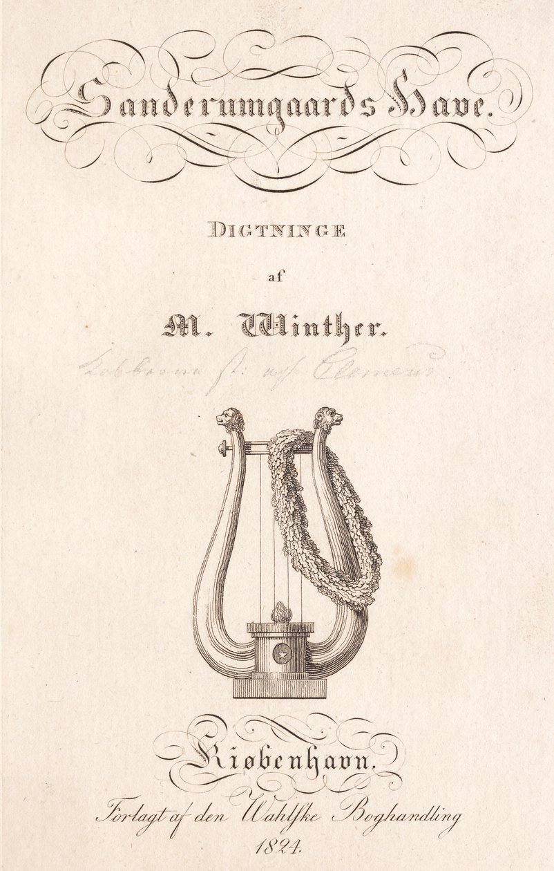 حديقة Sanderumgaard. قصائد M. Winther بواسطة جي إف كليمنس