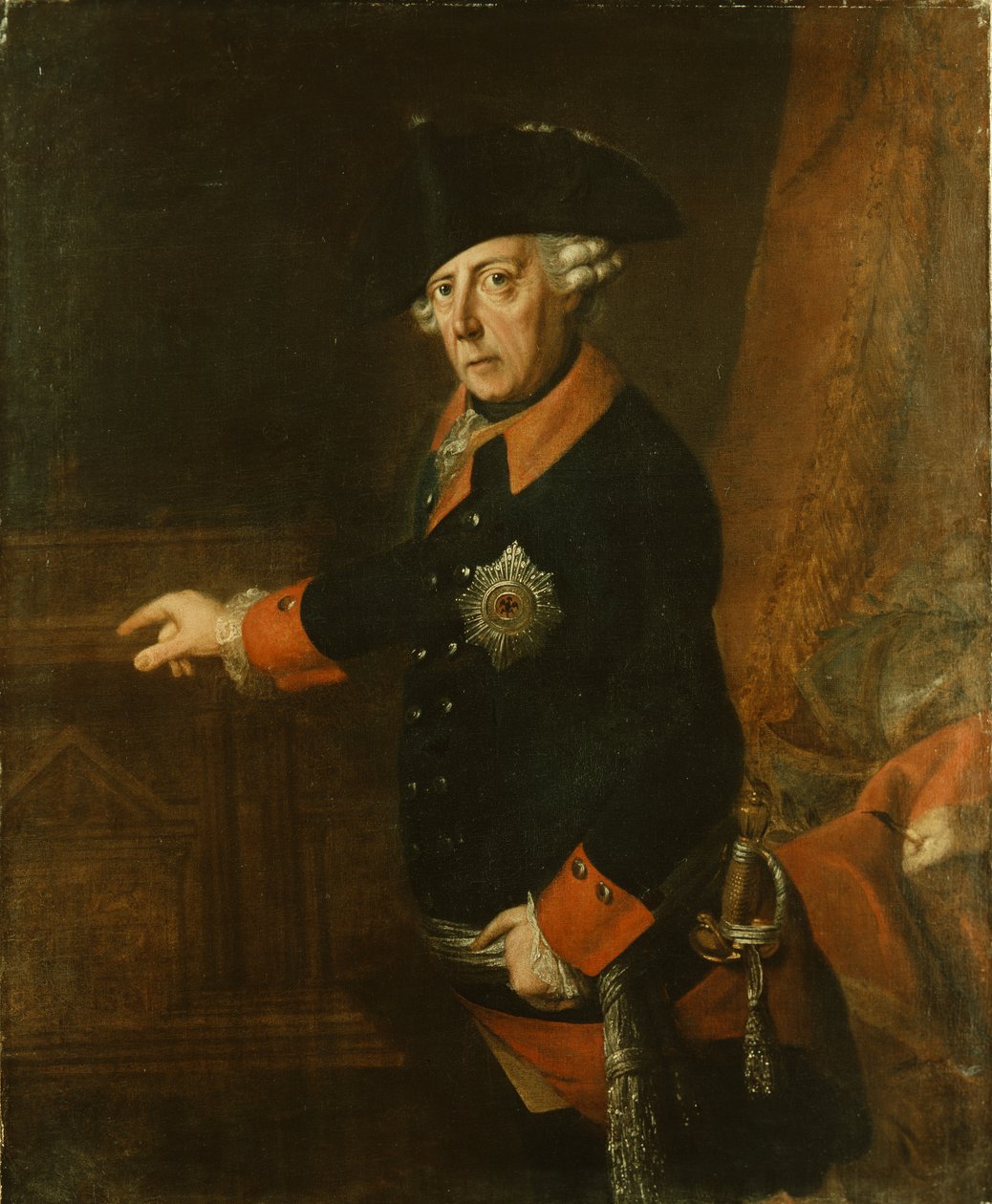 فريدريك الثاني العظيم بروسيا ، c.1763 بواسطة JHC Franke