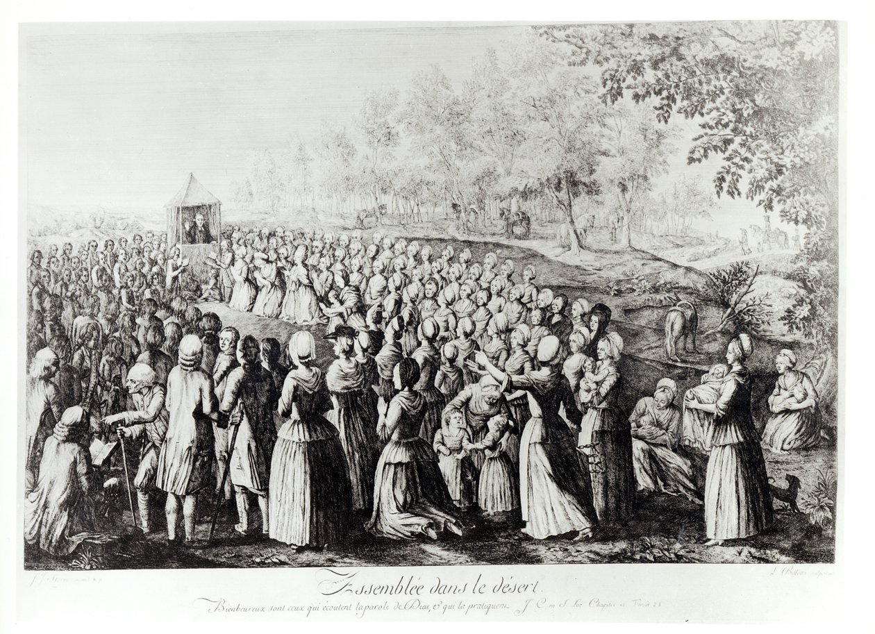 لقاء في الصحراء ، منقوش من قبل L. Bellotti ، 1775 بواسطة JJ Storni