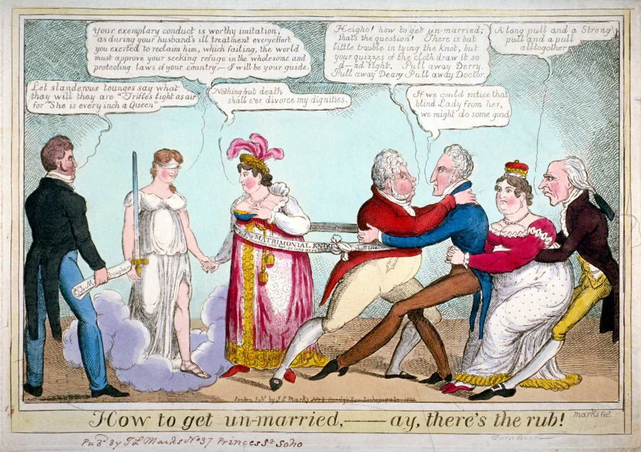 "كيف تتزوج ، نعم ، هناك مشكلة!" ، 1820 بواسطة JL ماركس