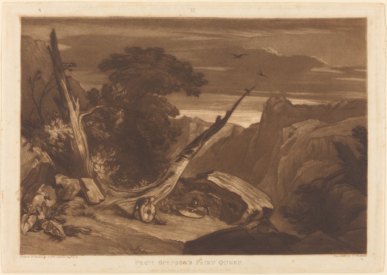 من Spenser's Fairy Queen ، تم نشره عام 1811. بواسطة جوزيف مالورد وليام تورنر
